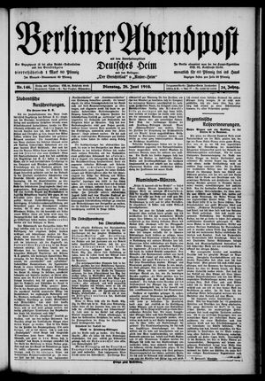 Berliner Abendpost vom 28.06.1910