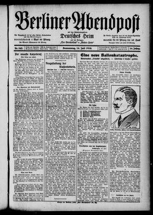 Berliner Abendpost vom 14.07.1910