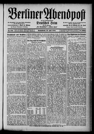 Berliner Abendpost vom 23.07.1910
