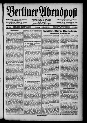 Berliner Abendpost vom 24.07.1910