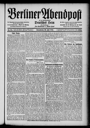 Berliner Abendpost vom 30.07.1910