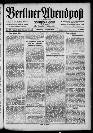 Berliner Abendpost vom 03.08.1910