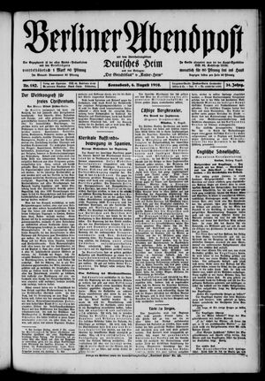 Berliner Abendpost on Aug 6, 1910