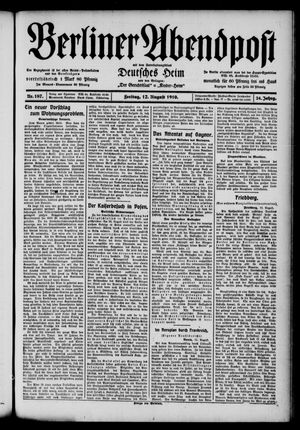 Berliner Abendpost vom 12.08.1910