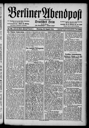 Berliner Abendpost vom 23.08.1910
