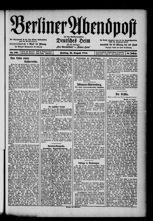 Berliner Abendpost vom 26.08.1910
