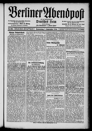 Berliner Abendpost vom 01.09.1910