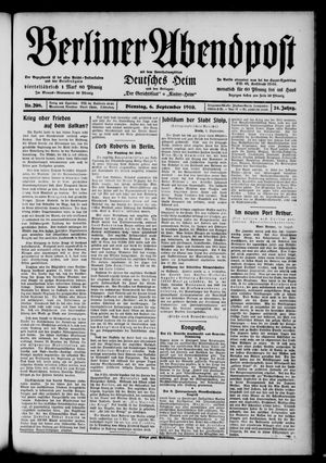 Berliner Abendpost vom 06.09.1910