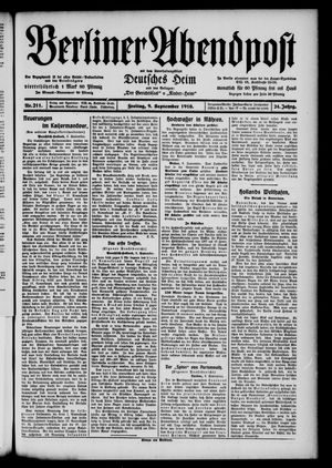 Berliner Abendpost vom 09.09.1910