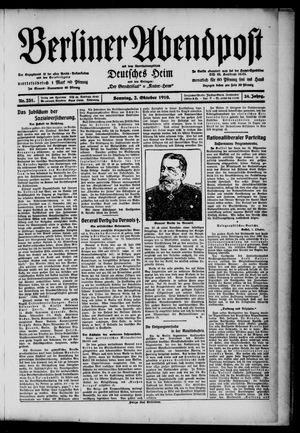 Berliner Abendpost vom 02.10.1910