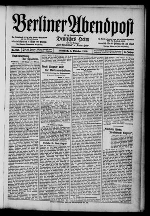 Berliner Abendpost vom 05.10.1910