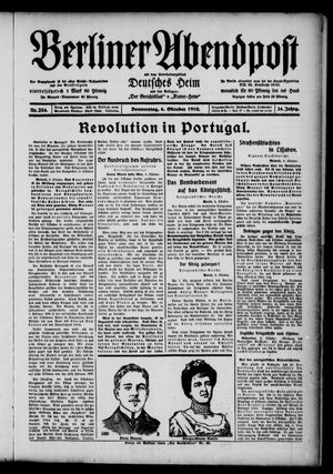 Berliner Abendpost vom 06.10.1910