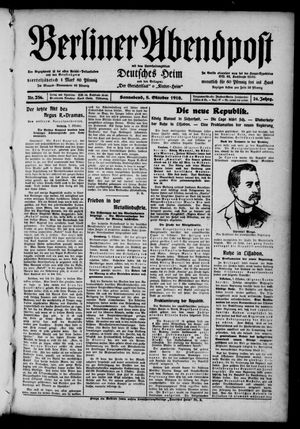Berliner Abendpost vom 08.10.1910