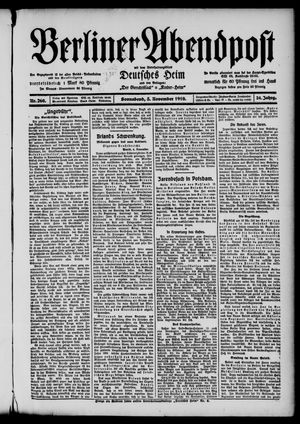 Berliner Abendpost on Nov 5, 1910