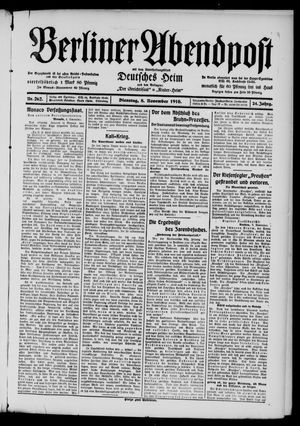 Berliner Abendpost vom 08.11.1910