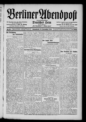 Berliner Abendpost vom 19.11.1910