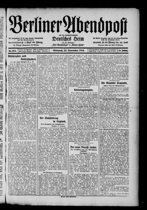 Berliner Abendpost vom 23.11.1910