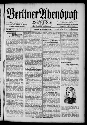 Berliner Abendpost vom 06.12.1910