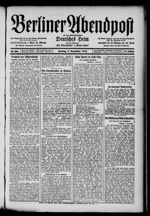 Berliner Abendpost vom 09.12.1910
