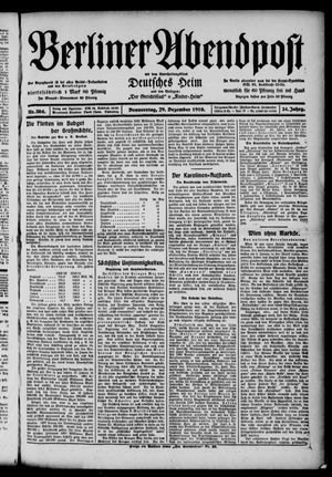 Berliner Abendpost vom 29.12.1910