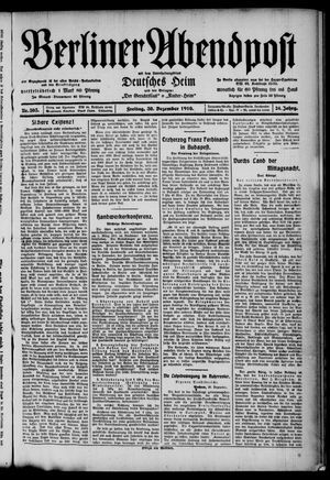 Berliner Abendpost vom 30.12.1910