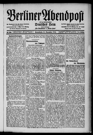 Berliner Abendpost vom 31.12.1910