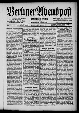 Berliner Abendpost vom 07.01.1911