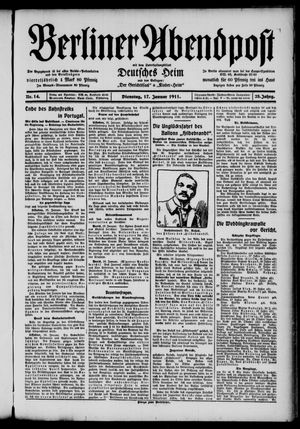Berliner Abendpost vom 17.01.1911