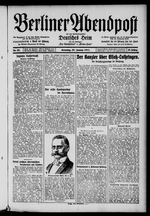 Berliner Abendpost vom 29.01.1911