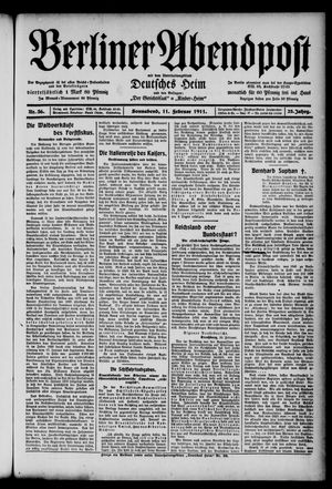 Berliner Abendpost vom 11.02.1911