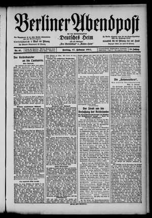 Berliner Abendpost on Feb 17, 1911
