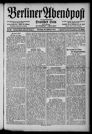 Berliner Abendpost on Feb 28, 1911