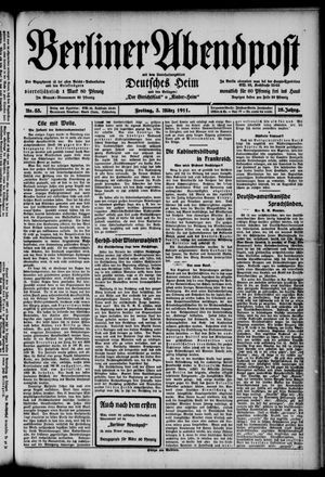 Berliner Abendpost vom 03.03.1911