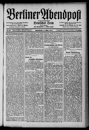 Berliner Abendpost vom 04.03.1911