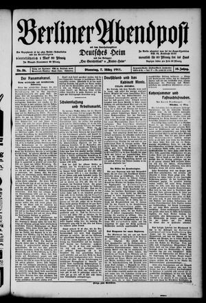 Berliner Abendpost vom 07.03.1911