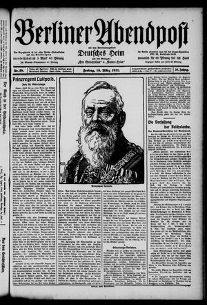 Berliner Abendpost vom 10.03.1911