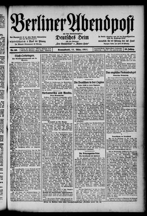 Berliner Abendpost vom 11.03.1911