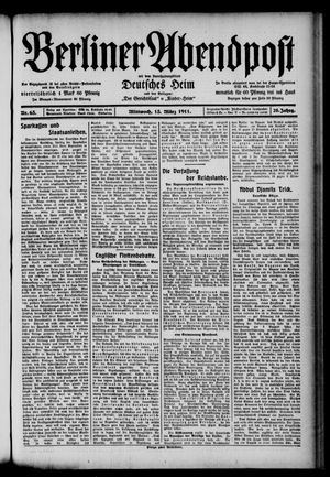 Berliner Abendpost vom 15.03.1911