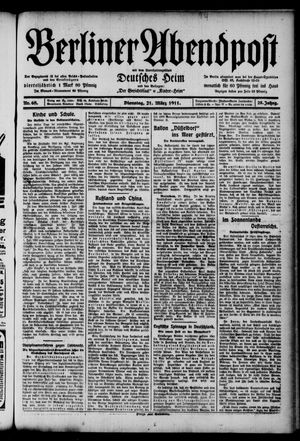 Berliner Abendpost vom 21.03.1911