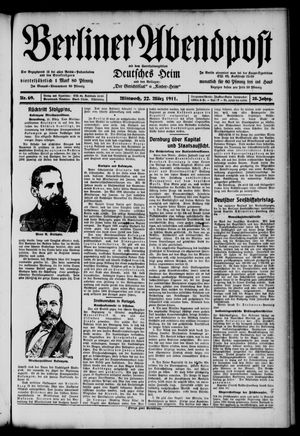 Berliner Abendpost vom 22.03.1911