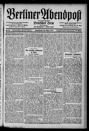 Berliner Abendpost vom 25.03.1911