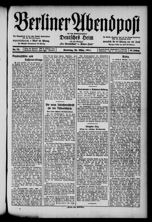 Berliner Abendpost vom 26.03.1911