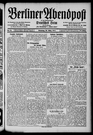 Berliner Abendpost vom 28.03.1911