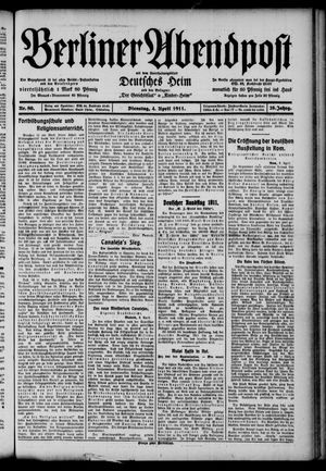 Berliner Abendpost on Apr 4, 1911