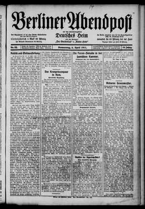 Berliner Abendpost vom 06.04.1911