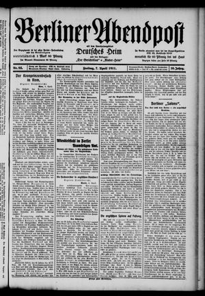 Berliner Abendpost vom 07.04.1911