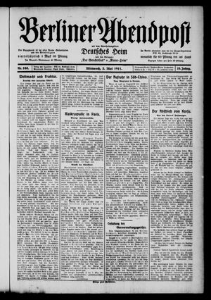 Berliner Abendpost vom 03.05.1911
