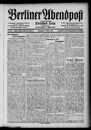 Berliner Abendpost vom 07.05.1911