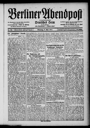 Berliner Abendpost vom 09.05.1911