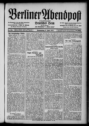 Berliner Abendpost vom 08.06.1911